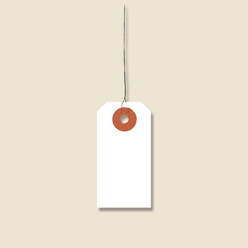 荷札 豆 白<90> 1000枚/箱