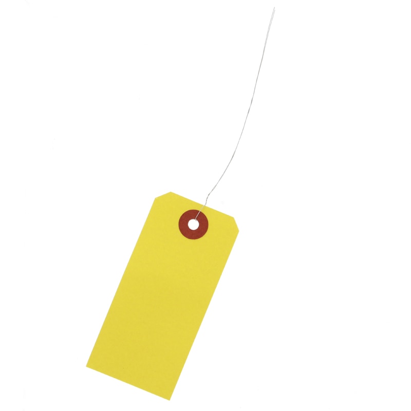 荷札 中 42×90 黄 1000枚/箱