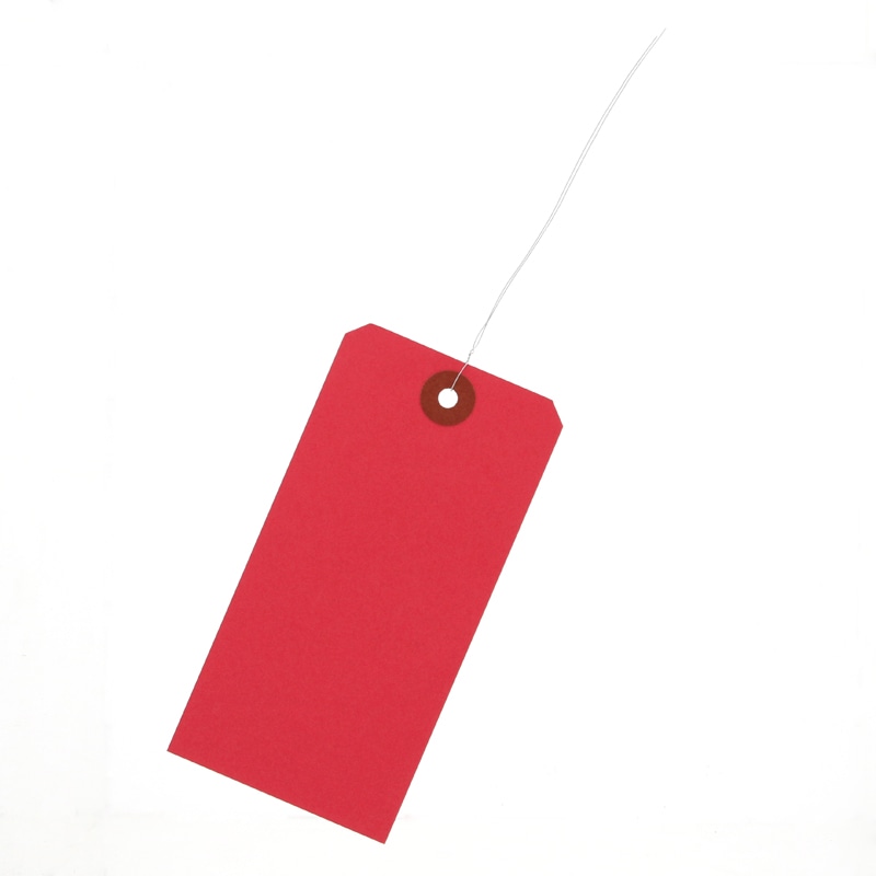 荷札 2号 60×120 赤 1000枚/箱