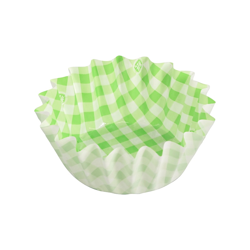 HEIKO 純白ペットケース 7号深 緑チェック 250枚/本