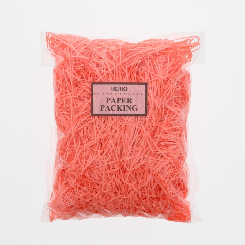 HEIKO 緩衝材 紙パッキン 40g入 ネオンピーチ 1袋