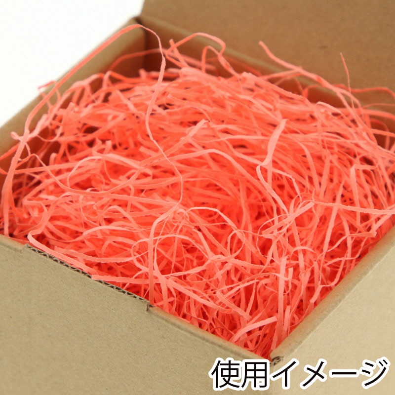 HEIKO 緩衝材 紙パッキン 40g入 ネオンピーチ 1袋