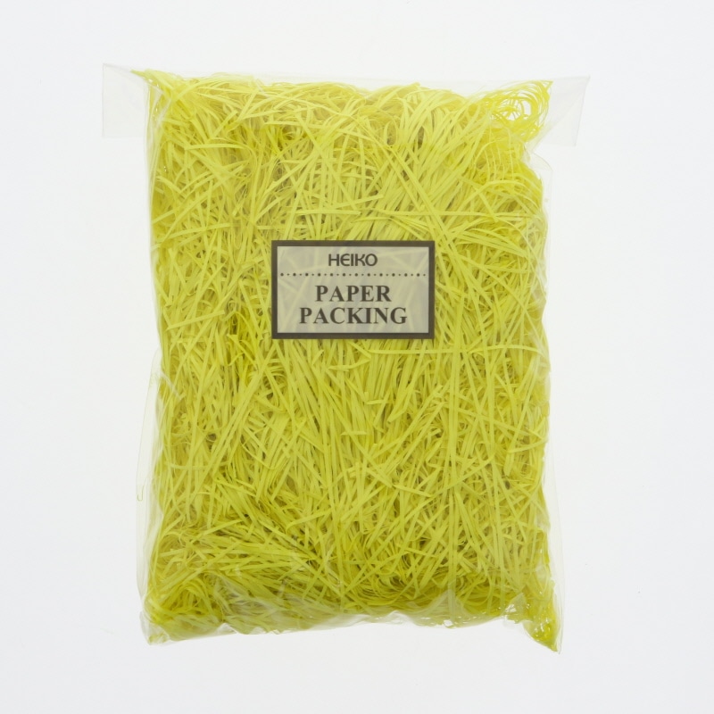 HEIKO 緩衝材 紙パッキン 40g入 ネオンイエロー 1袋