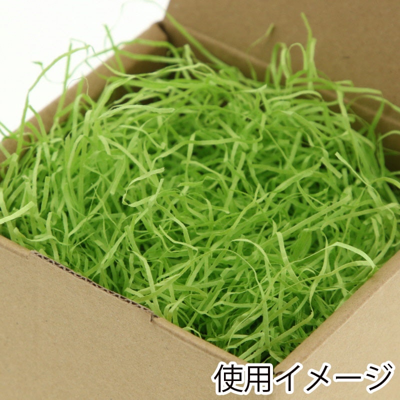 HEIKO 緩衝材 紙パッキン 40g入 ネオングリーン 1袋