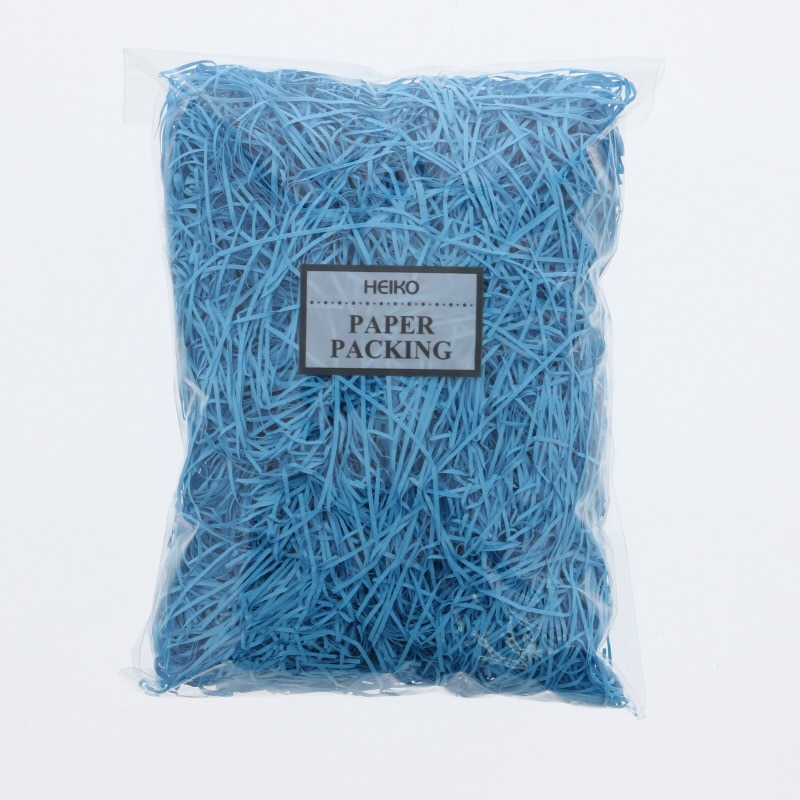 HEIKO 緩衝材 紙パッキン 40g入 ネオンブルー 1袋