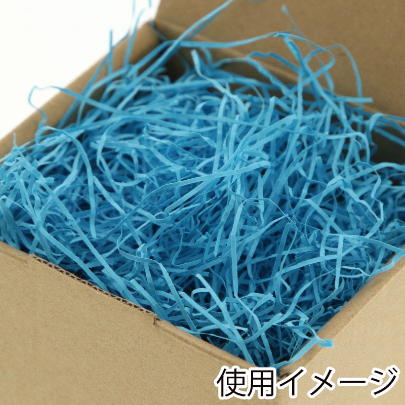 HEIKO 緩衝材 紙パッキン 40g入 ネオンブルー 1袋