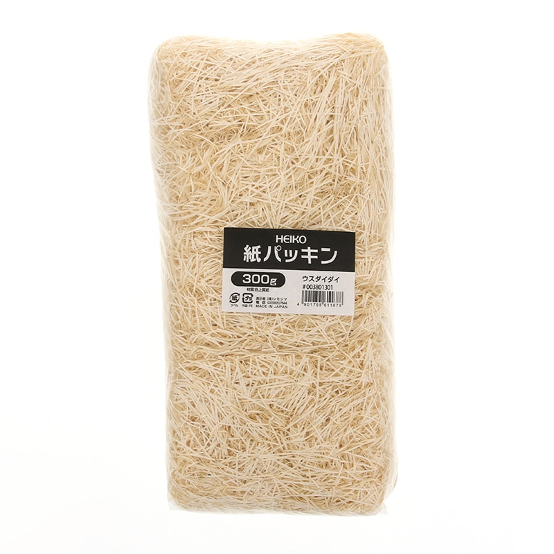 HEIKO 緩衝材 紙パッキン 300g入 薄橙 1袋