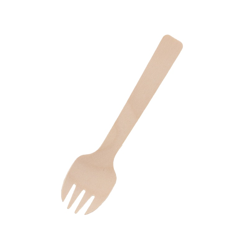 HEIKO 木製フォークスプーン 105mm バラ(個包装なし) 100本/袋