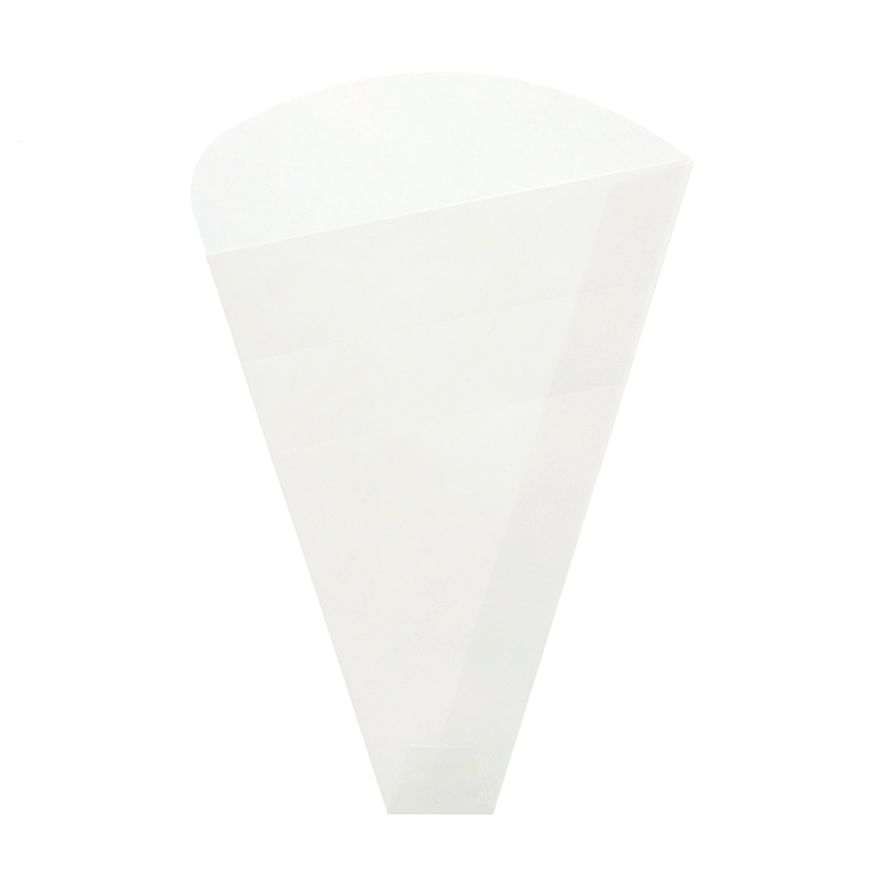 クレープ三角袋 T05 無地白 100枚/袋