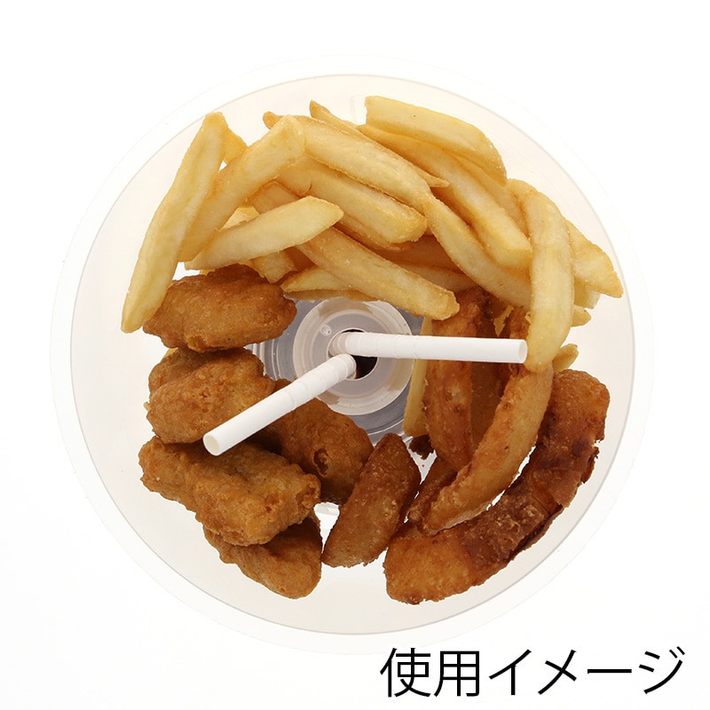 プラスチック容器 ドリンクオンフードボール 半透明 50個/袋