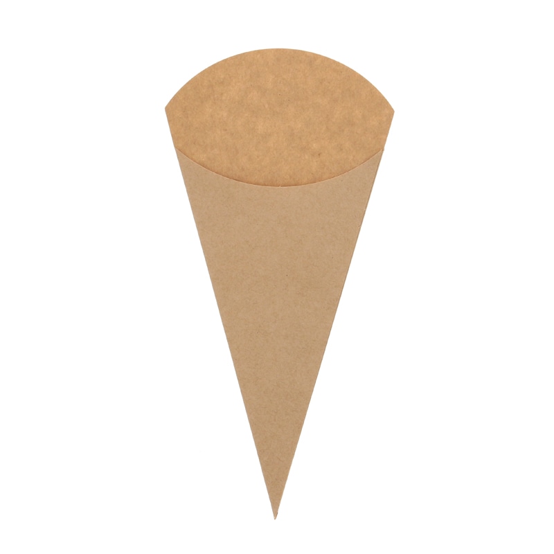 HEIKO スナック三角袋 10-22 未晒無地 100枚/袋