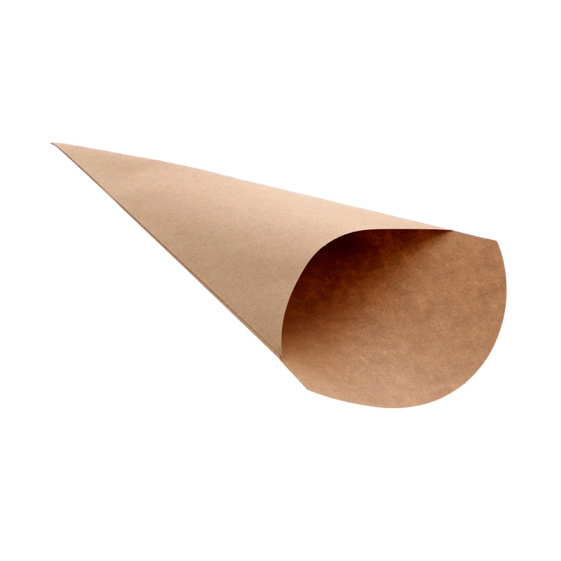 HEIKO スナック三角袋 10-22 未晒無地 100枚/袋