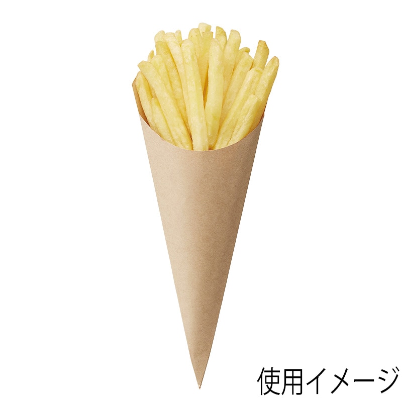 HEIKO スナック三角袋 10-22 未晒無地 100枚/袋