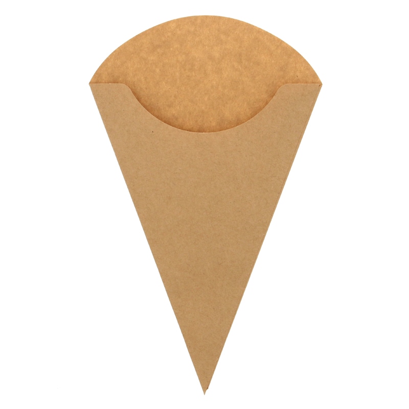 HEIKO スナック三角袋 17-28 未晒無地 100枚/袋