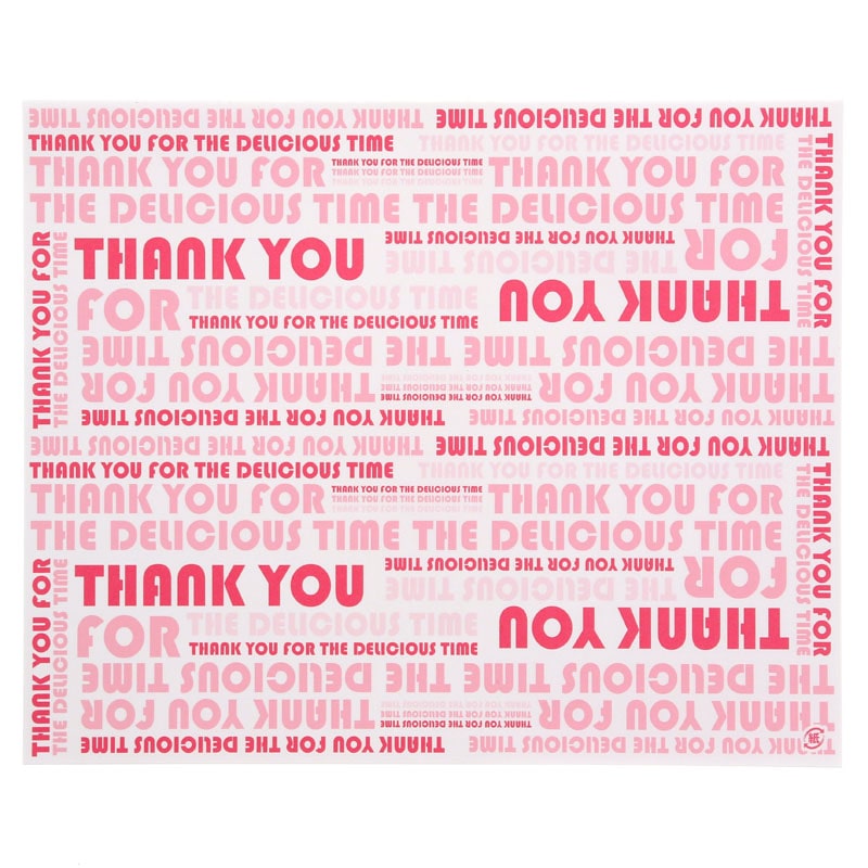 HEIKO クレープ包装紙 デリシャスタイム ピンク 100枚/袋