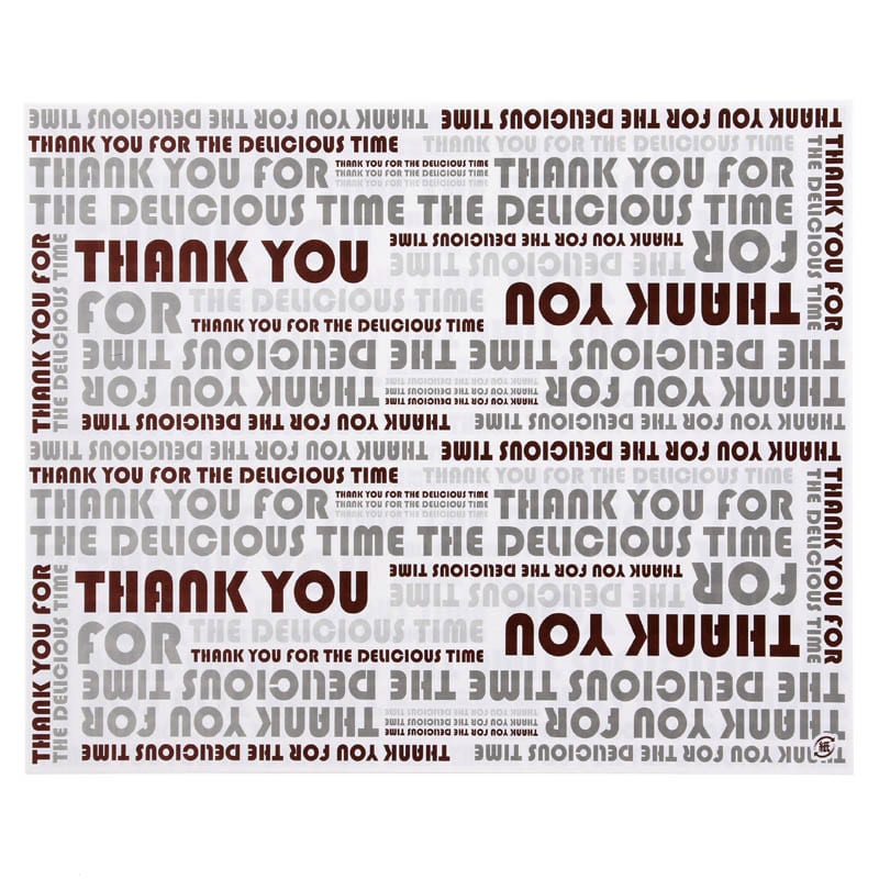 HEIKO クレープ包装紙 デリシャスタイム ブラウン 100枚/袋