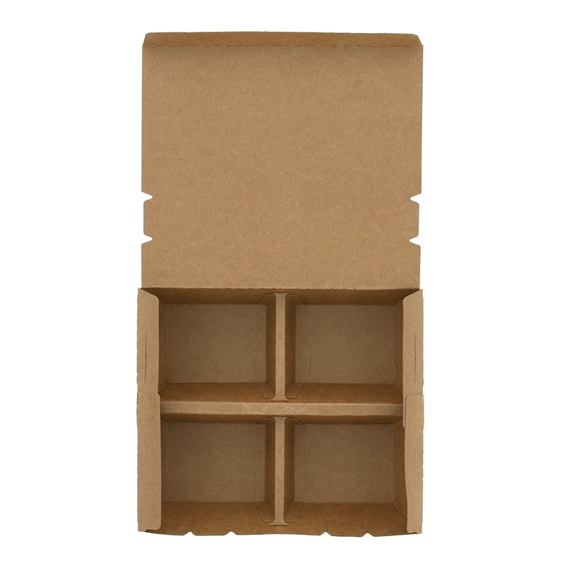 HEIKO エコランチボックス 4仕切 クラフト 20枚/袋