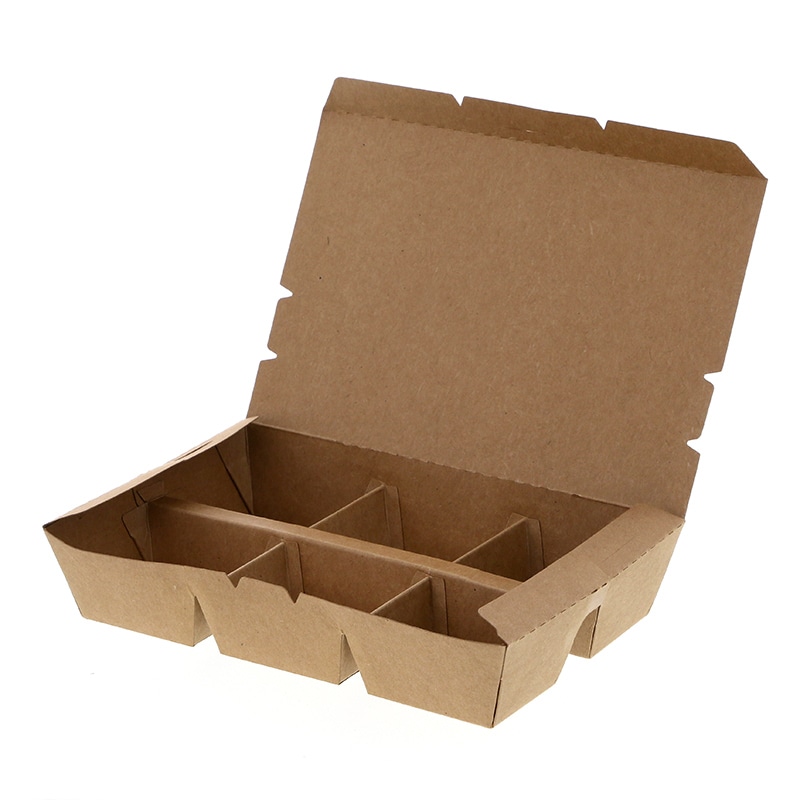 HEIKO エコランチボックス 6仕切 クラフト 20枚/袋