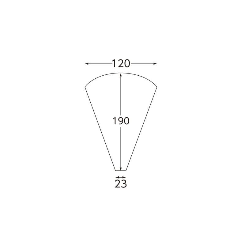 スナック包材 クレープ三角袋 100枚/袋