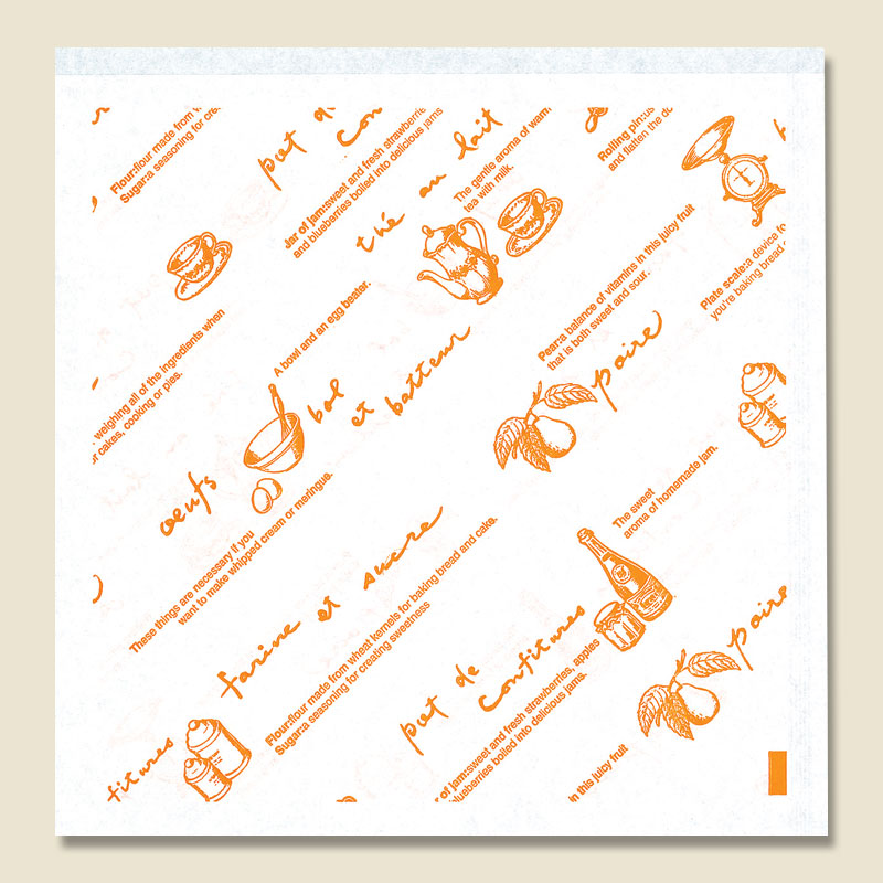 HEIKO 紙製 バーガー袋 M ティータイム 500枚/箱