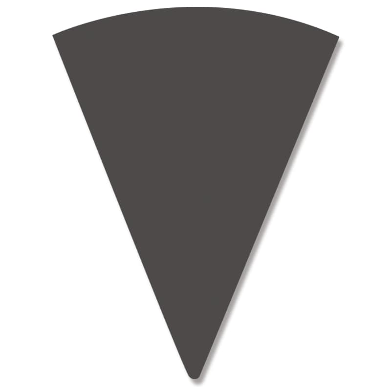 HEIKO ワッフルコーンスリーブ 無地 ブラック 100枚/袋