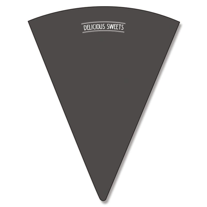 HEIKO ワッフルコーンスリーブ デリシャス ブラック 100枚/袋