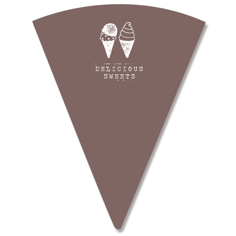 HEIKO ワッフルコーンスリーブ デリシャス ブラウン 100枚/袋