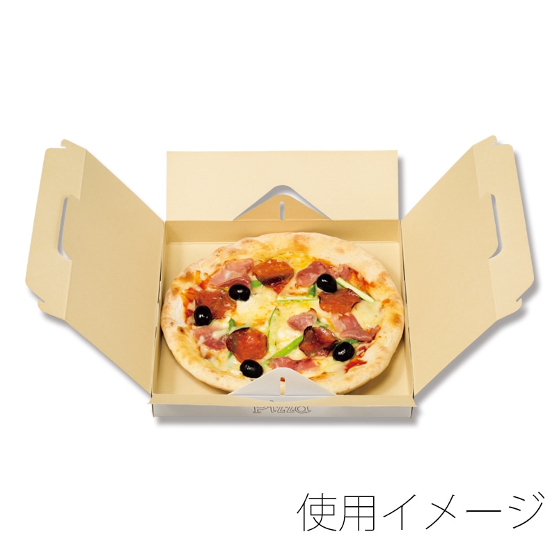 HEIKO 食品容器 ピザ箱23cm L 100枚/袋