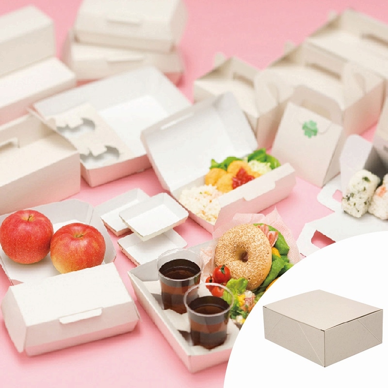 HEIKO 食品容器 エコパームボックス プレーンL 20枚/袋