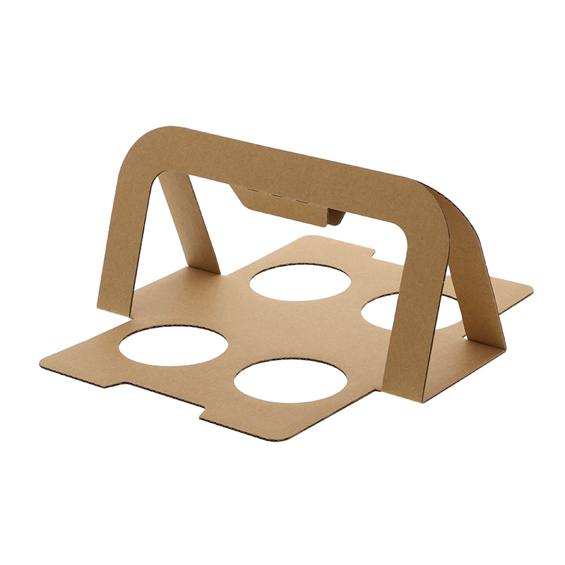 HEIKO カップホルダー Dカップハンドキャリーホルダー 4個用 クラフト 20枚/袋