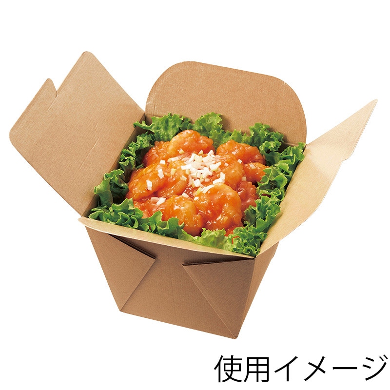 HEIKO 食品容器 ネオクラフト フードボックス M 20枚/袋 004248007