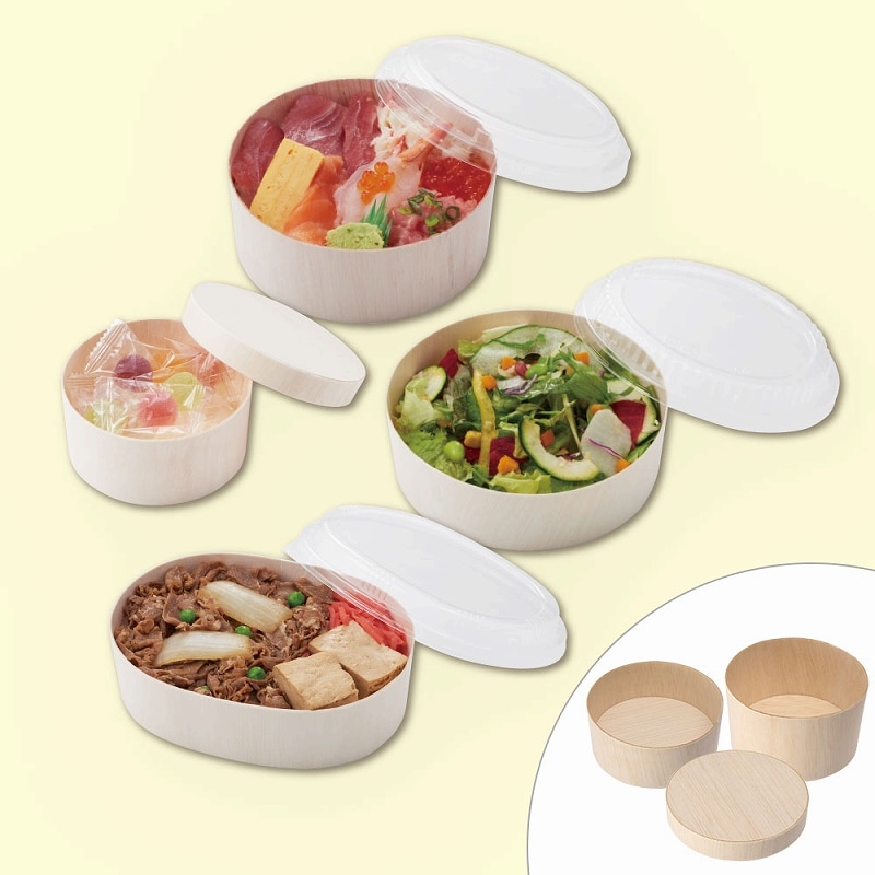 HEIKO 食品容器 ふぁるかたぼっくす 丸 85 フタ 25枚/袋