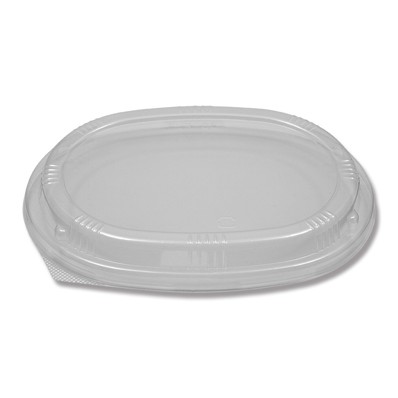 HEIKO 食品容器 ふぁるかたぼっくす 楕円 120×H170 透明フタ 50枚/袋