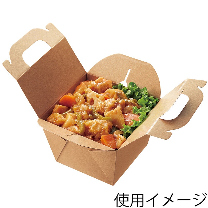 HEIKO 食品容器 ネオクラフト キャリーフードボックス M 20枚/袋