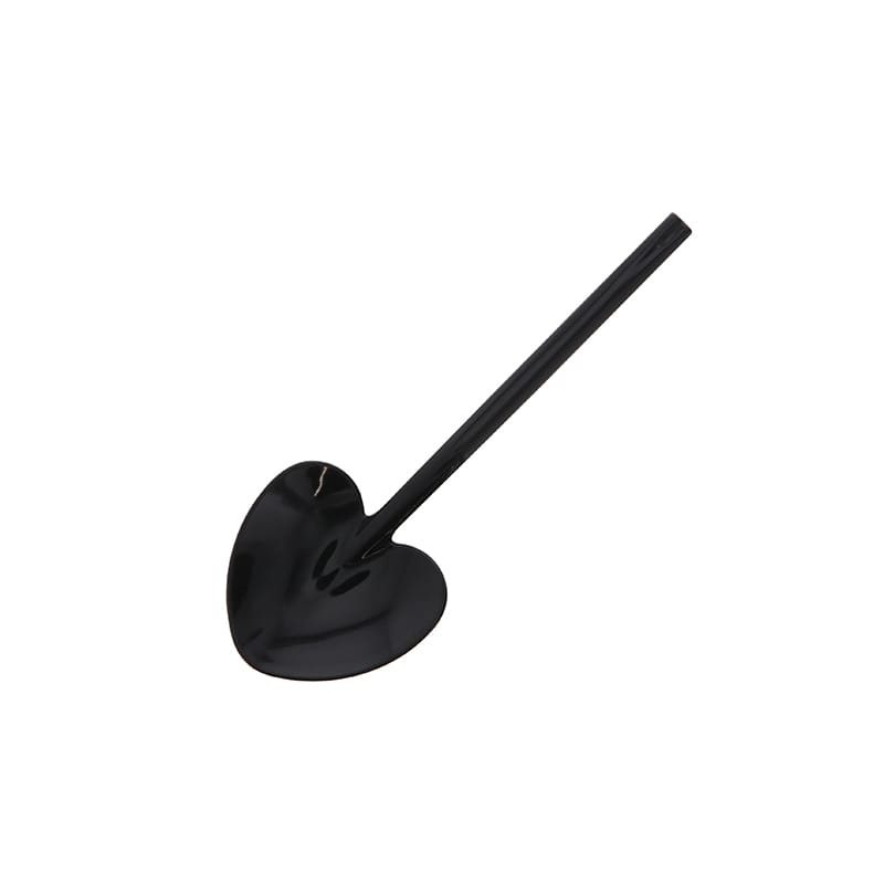 HEIKO ハート型スプーン 9cm ブラック 100本/袋