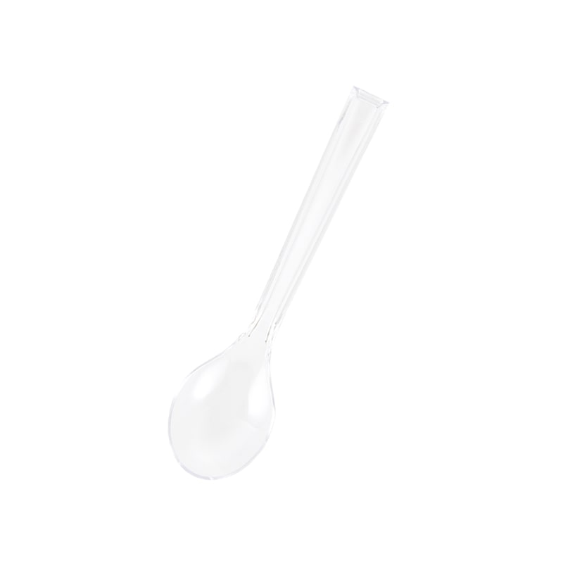 HEIKO プラスチックスプーン 12.3cm バラ 透明 100本/袋