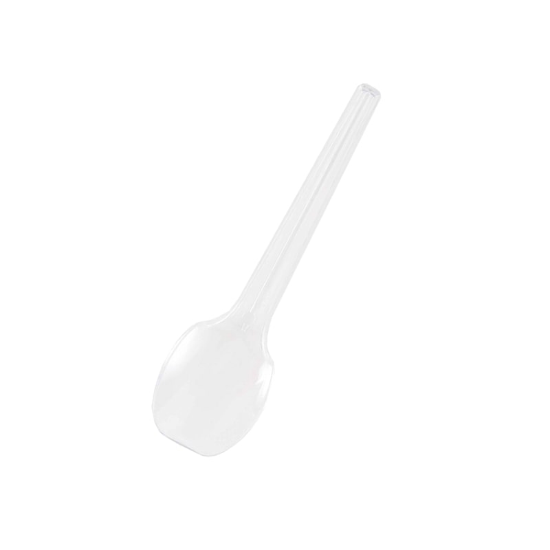 HEIKO プラスチックスプーン 10cm バラ 透明 100本/袋