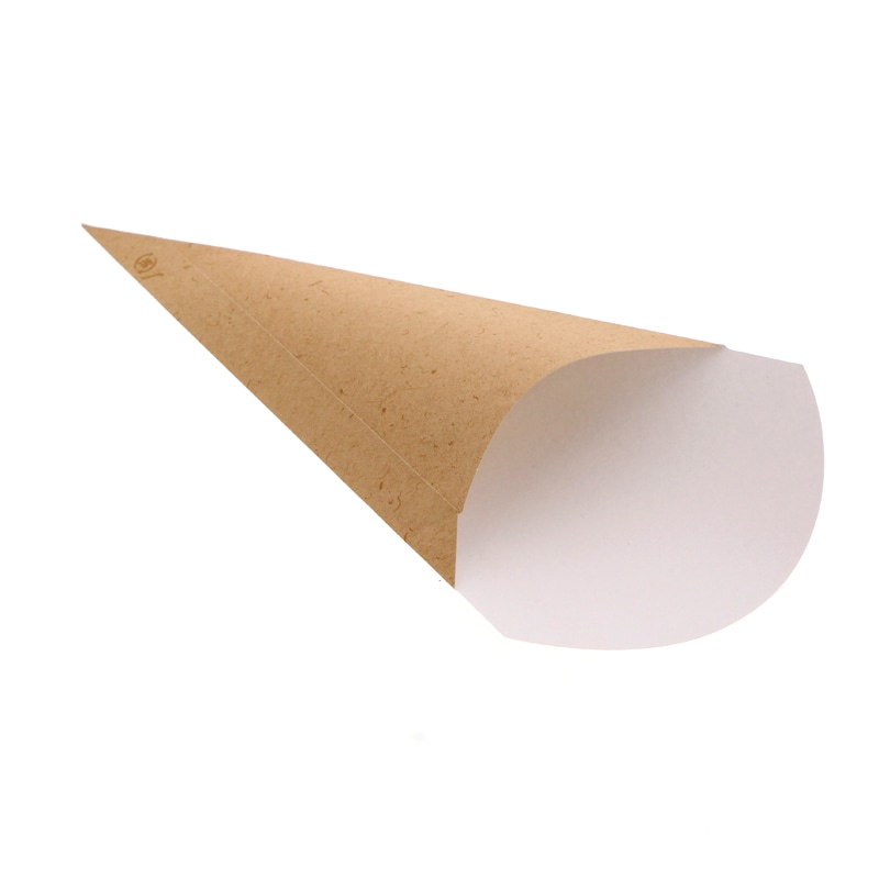 HEIKO 三角ポテト袋 S クラフトナチュラル 100枚/袋