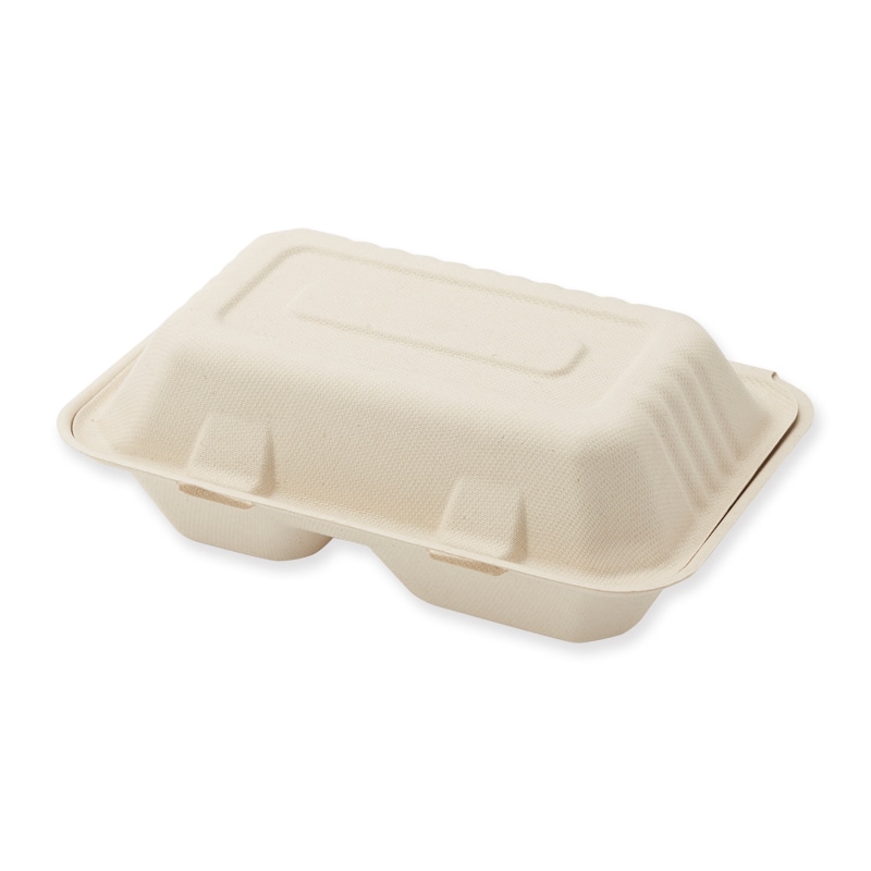 HEIKO 食品容器 バンブーペーパーウエア フードパック 2仕切り BFD2-23 20枚/袋