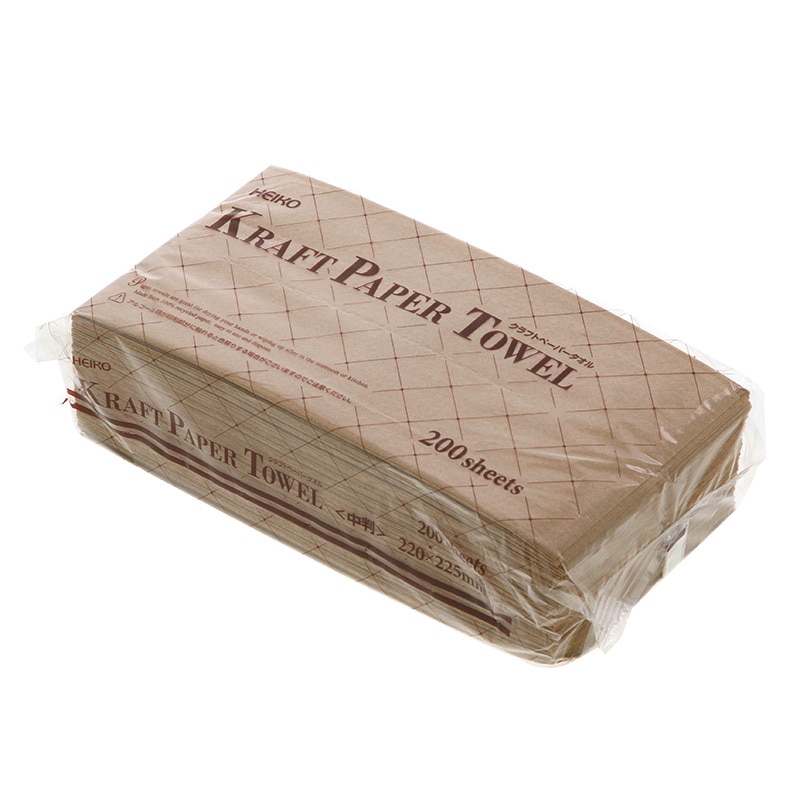 HEIKO クラフトペーパータオル シングル 中判 200枚/パック