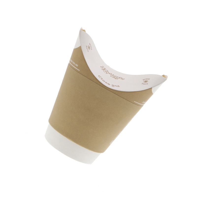 HEIKO バタフライカップ 8オンス ホット ダブル クラフト 25個/袋