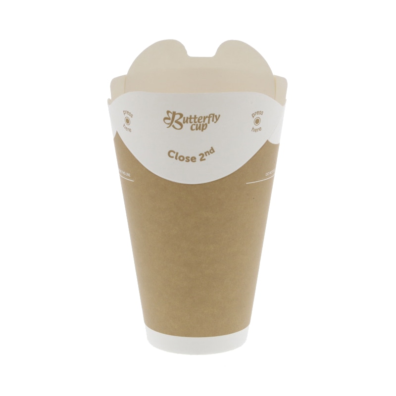 HEIKO バタフライカップ 12オンス ホット シングル クラフト 40個/袋