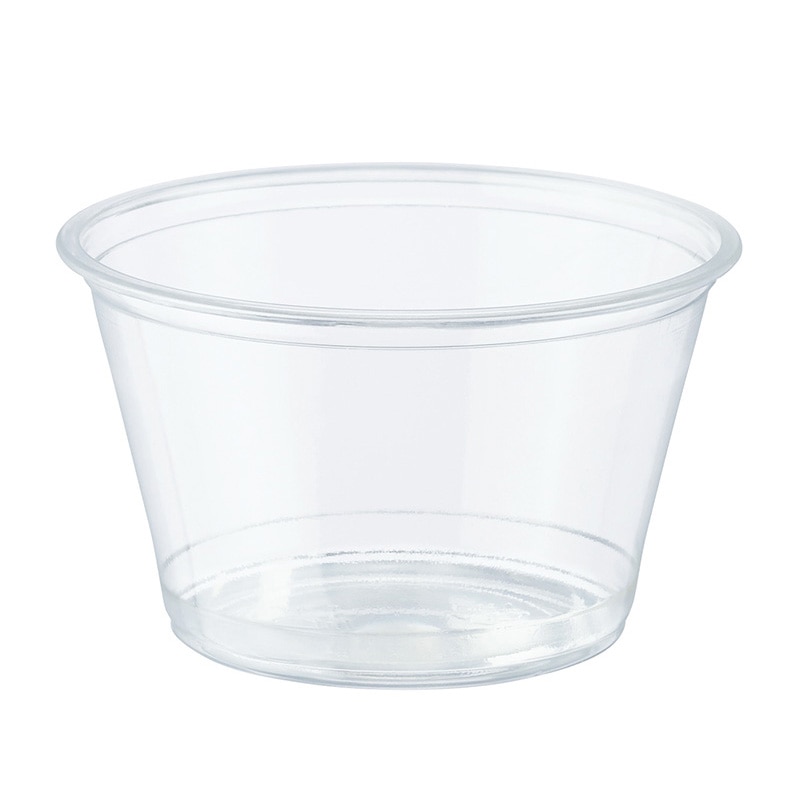 HEIKO 製菓資材 透明カップ A-PET 4オンス 浅型 口径74mm 透明 50個/袋