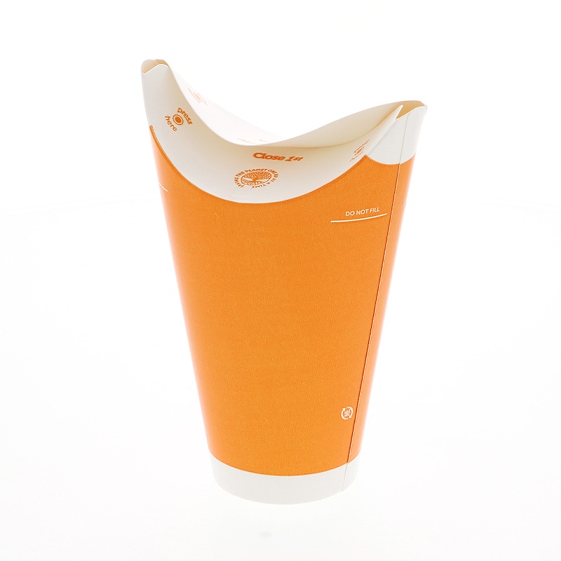 HEIKO バタフライカップ 16オンス コールド シングル オレンジ 35個/袋