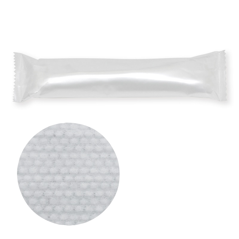 HEIKO 不織布おしぼり 丸型 260×250mm エンボス入 60本/袋