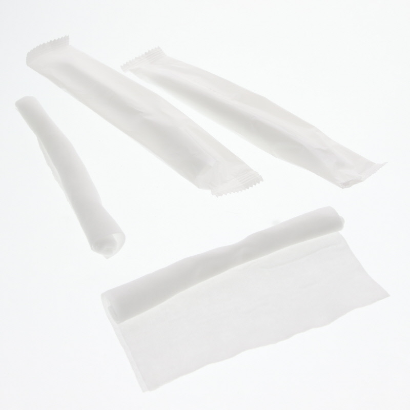 HEIKO 不織布おしぼり 丸型 180×260mm シロ 100本/袋