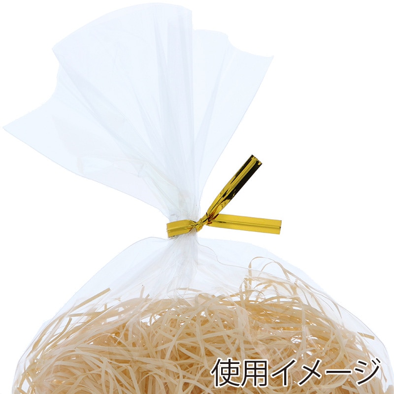 信越ポリマー カラータイ 4mm幅×8cm ゴールド 1000本/束