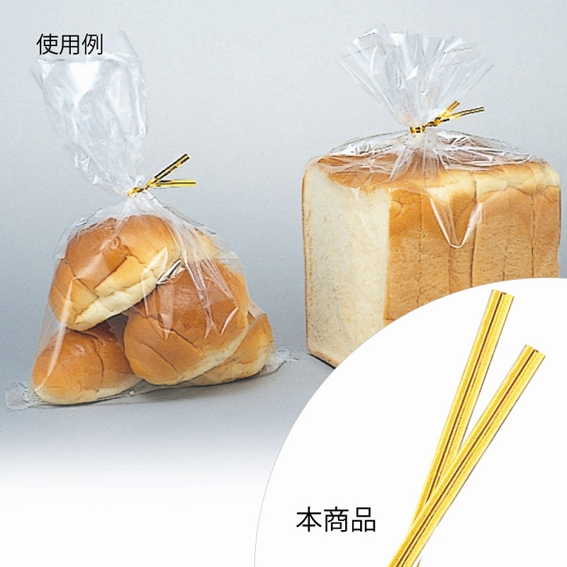 信越ポリマー カラータイ 4mm幅×8cm ゴールド 1000本/束