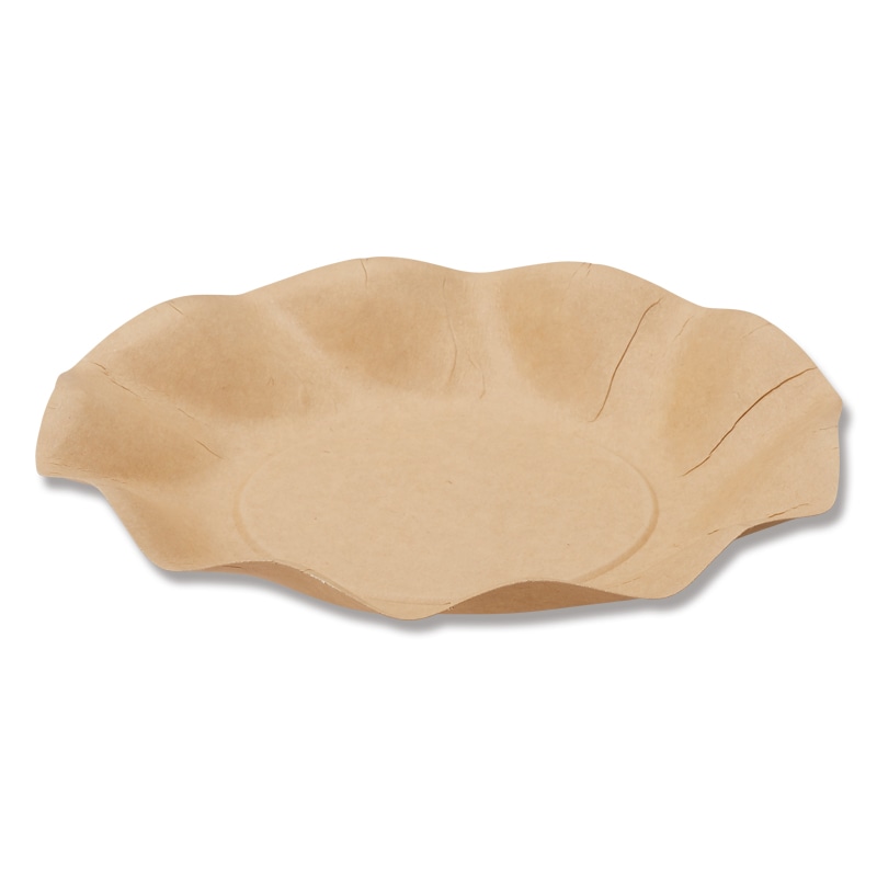 HEIKO 紙皿 クラフトサンプレート 18cm 25枚/袋