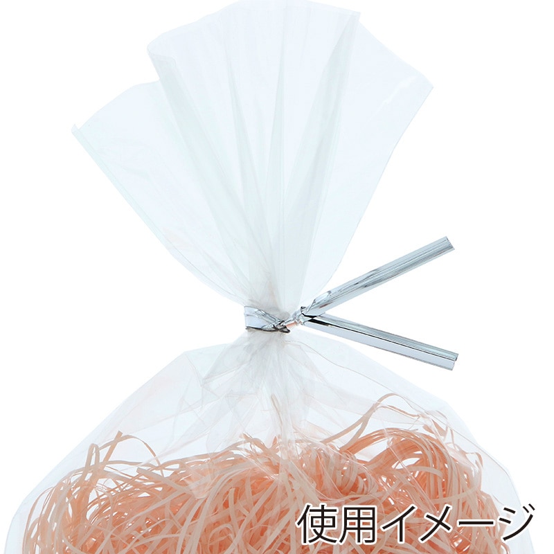 HEIKO カラータイ(ミニパック) 4mm幅×10cm 銀 100本/束